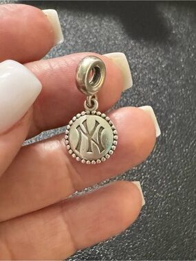 Pandora Sterling Silver NY Logo Dangle Charm - Silver